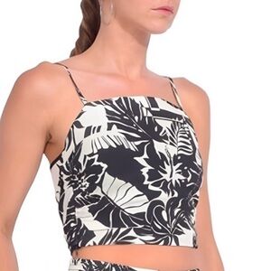 Crop Tube Top Le Superbe Modern Luau Size Small and Size Medium/Large